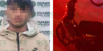 Detienen a presunto ladrón de motocicleta en Villa de Pozos