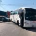 Accidente de autobús en la Col. General I. Martínez deja solo daños materiales por inexperiencia de conductores