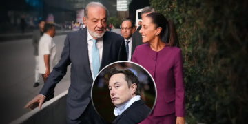 Claudia Sheinbaum defiende a Carlos Slim tras acusaciones de Elon Musk sobre vínculos con cárteles de droga