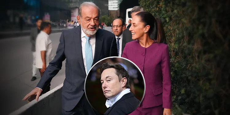 Claudia Sheinbaum defiende a Carlos Slim tras acusaciones de Elon Musk sobre vínculos con cárteles de droga