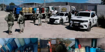La FGR decomisa más de 5,000 litros de combustible ilegal en operación en la carretera a Matehuala