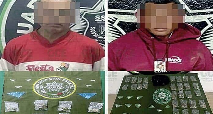 Aprehenden a narcos con 54 dosis de enervantes
