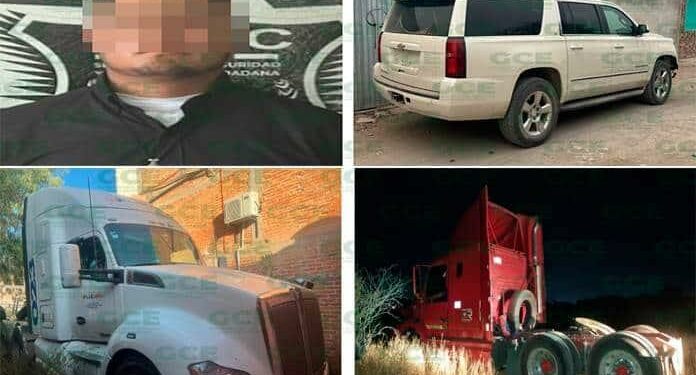 Incautan camioneta y dos tráilers robados