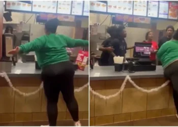 VIDEO | Mujer se vuelve violenta por olvido de papas fritas en su pedido de “Jack in the Box”