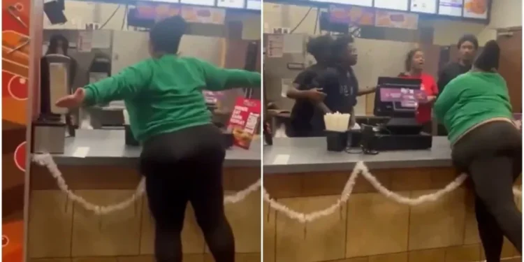 VIDEO | Mujer se vuelve violenta por olvido de papas fritas en su pedido de “Jack in the Box”