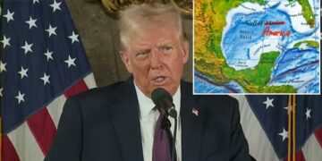 Donald Trump confirma su plan de renombrar el Golfo de México como “Golfo de América”