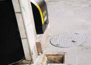 El robo de cable provoca fallas en el sistema de alumbrado del Centro Histórico