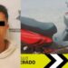Vándalo andaba en motocicleta robada