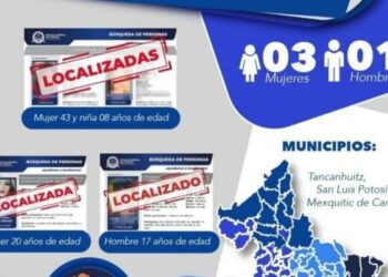 Localiza FGE a tres mujeres y un hombre con ficha de búsqueda