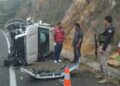 Coordinador de Morena se accidenta en la carretera Valles-Rayón