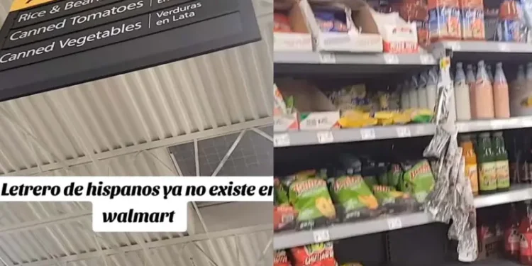 VIDEO| Tras polémica en Estados Unidos, Walmart retira letreros de ‘comida hispana’