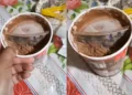 VIDEO | Joven descubre un mes después que le declararon su amor en un bote de helado