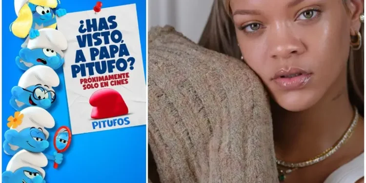 Rihanna lanzará nueva música con la banda sonora de Los Pitufos