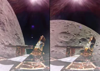 Asombrosas imágenes de la nave espacial muestran la Luna y la Tierra en un solo plano
