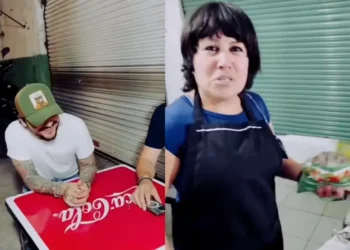 VIDEO | Christian Nodal genera polémica en redes al visitar un puesto de Dorilocos