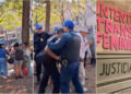 Desalojo en Alameda termina con agresión a mujer trans; dos funcionarios arrestados