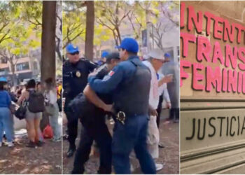 Desalojo en Alameda termina con agresión a mujer trans; dos funcionarios arrestados