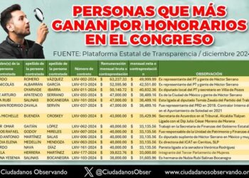 El Congreso derrocha recursos en personal contratado por honorarios
