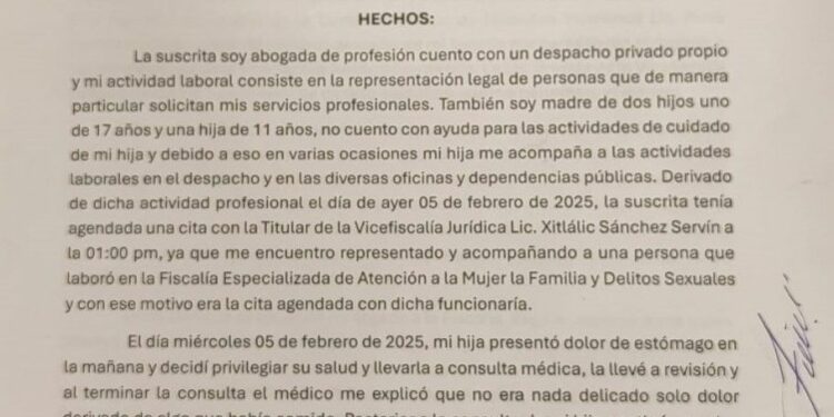 VIDEO | Acusan a la fiscalía de discriminar a profesionistas con hijos