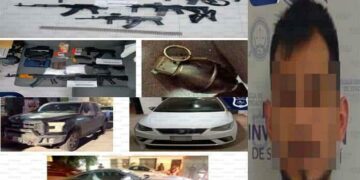 Decomisan arsenal, droga y vehículos en la 21 de Marzo