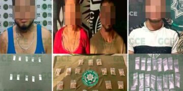 Detienen a 4 presuntos narcomenudistas
