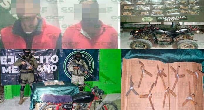 Capturan a dos presuntos narcos durante operativos de seguridad