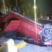 Choque seguido de volcadura en el bulevar Río Españita