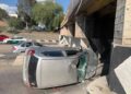 Choque y volcadura en el Río Santiago y el puente San Felipe