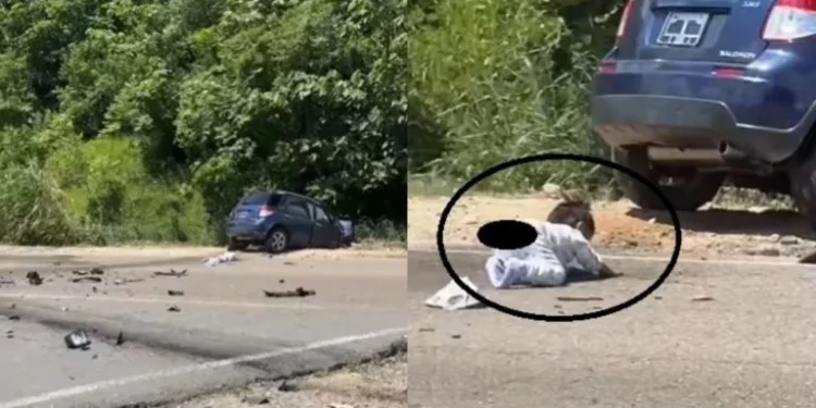 VIDEO | Bebé sobrevive a un brutal accidente y es rescatado mientras gateaba en la carretera