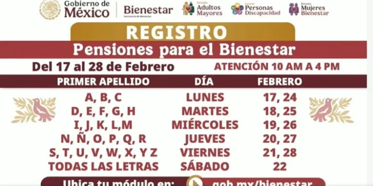 Abre registro Pensión Bienestar: Calendario para inscribirte y recibir hasta 6,200 pesos