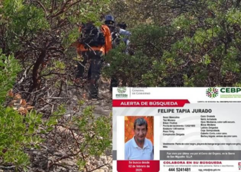 Protección Civil de San Luis Potosí busca a senderista perdido en la Sierra de San Miguelito
