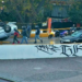 Auto vuelca en la curva de la Avenida Universidad en Dirección a la Alameda