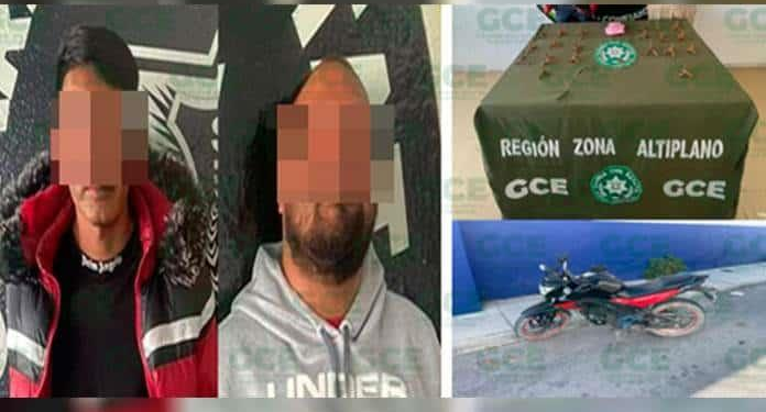 Capturan a dos “halcones” con 20 ponchallantas en operativo en Matehuala