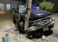 Accidente en la colonia Santa Mónica deja solo daños materiales