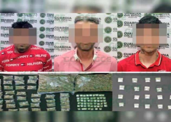 Guardia Civil Estatal captura a tres presuntos narcomenudistas