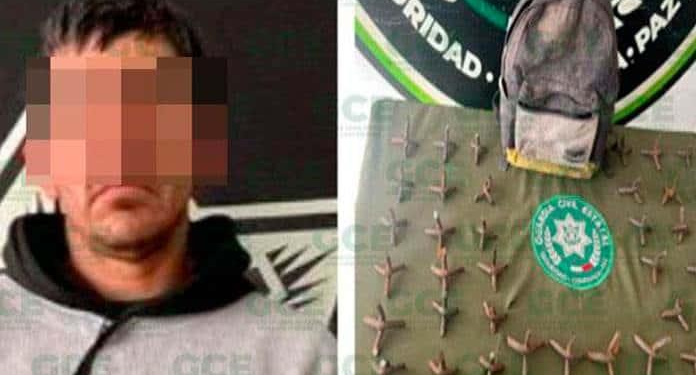 Agentes de la Guardia Civil detienen a hombre con 40 ponchallantas en carretera San Tiburcio-Cedral