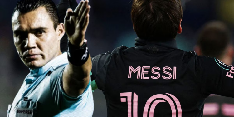 Árbitro mexicano recibe castigo después de pedirle un autógrafo a Messi tras culminar partido de Concachampions