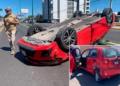Susto en la carretera a Matehuala: Choque y volcadura terminan sin heridos graves, pero con fuertes daños materiales