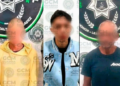 Detienen a tres hombres por portación de arma blanca en Soledad