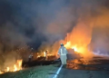 Se incendia tráiler con dos remolques en la carretera federal Ciudad Valles-Tampico