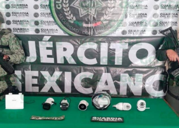 Guardia Civil Estatal y Ejército aseguran cámaras de vigilancia instaladas por delincuentes en Charcas