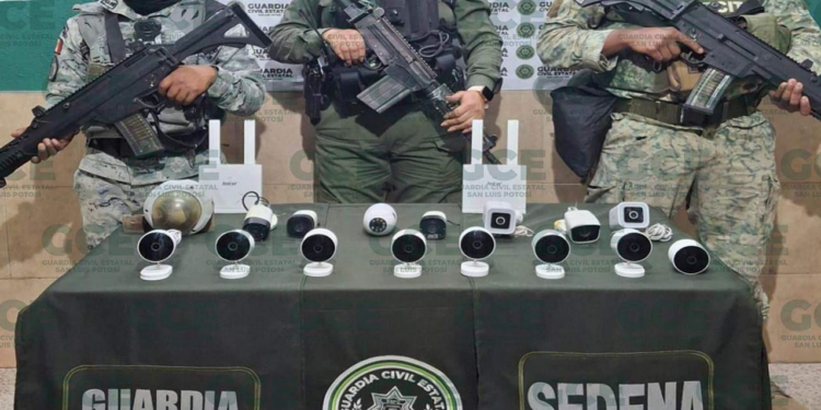Joven vinculado al crimen organizado monitoreaba movimientos de seguridad con cámaras de videovigilancia en la capital potosina