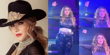 Alicia Villarreal hace señal de auxilio en pleno concierto