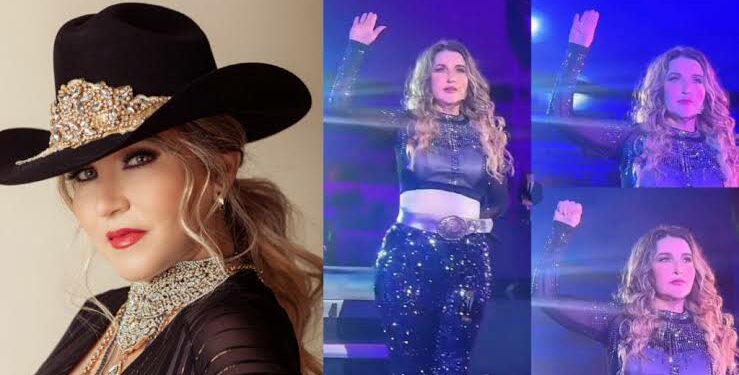 Alicia Villarreal hace señal de auxilio en pleno concierto