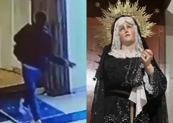 VIDEO| Iglesia interpuso denuncia por daños a la Virgen de Dolores