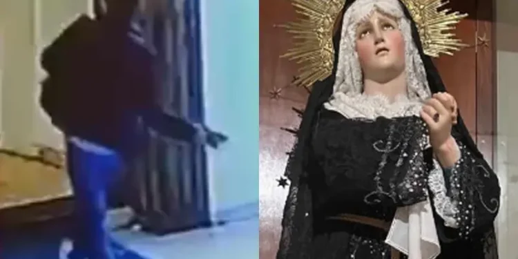 VIDEO| Iglesia interpuso denuncia por daños a la Virgen de Dolores