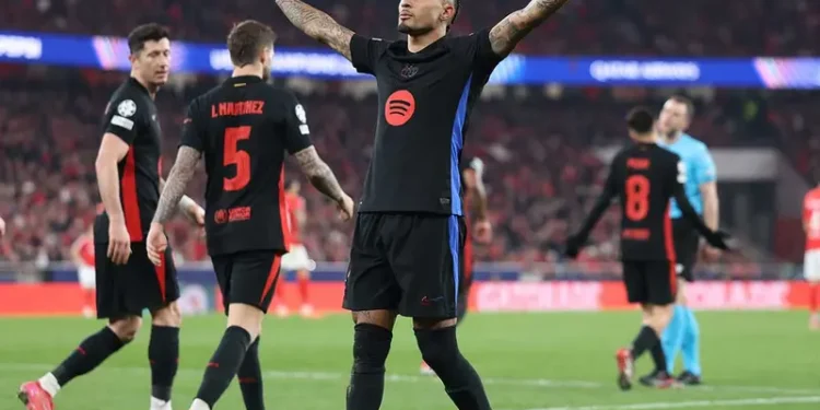 Triunfo clave del Barcelona en la Champions contra Benfica