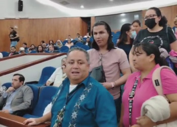 VIDEO | Tras reelección de Giovanna Argüelles gritan vendidos a diputados