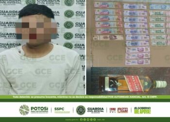 Joven detenido por su vinculación a tres robos en tiendas de conveniencia en el oriente de San Luis Potosí
