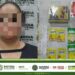 Mujer que pretendía huir con mercancía de un supermercado en la capital potosina, es detenida por Guardia Civil Estatal